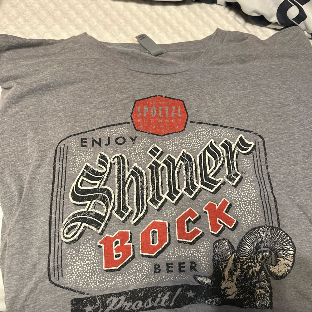 Next Level Apparel Gray and Red Short Sleeve Tees